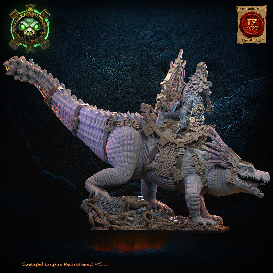 Citlallicue, Cipactli Heroine on Deinosuchus