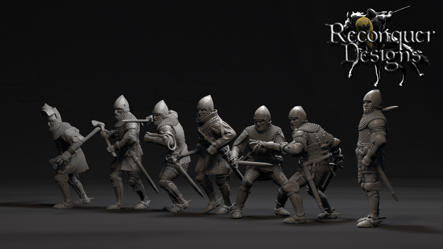 Men at Arms dismounted