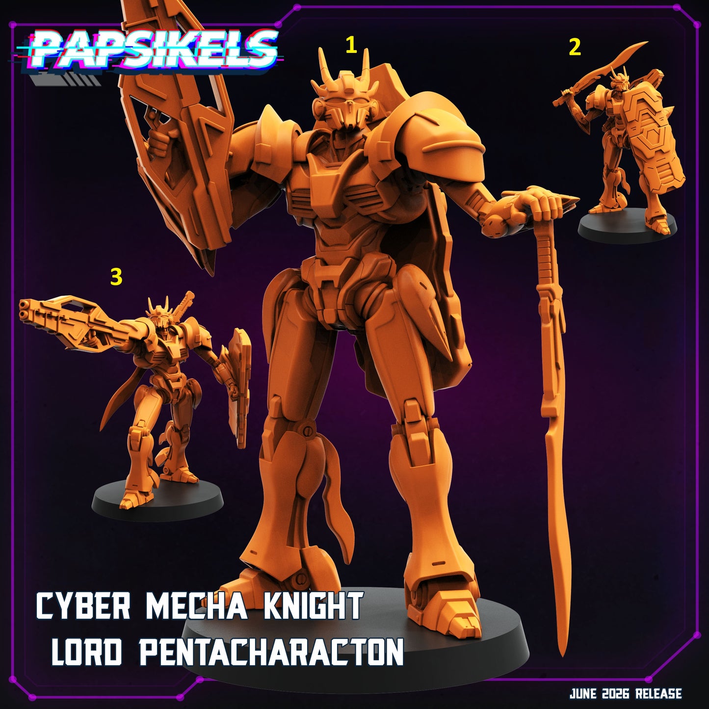 Cyber Mecha Knight Lord Pentacharacton