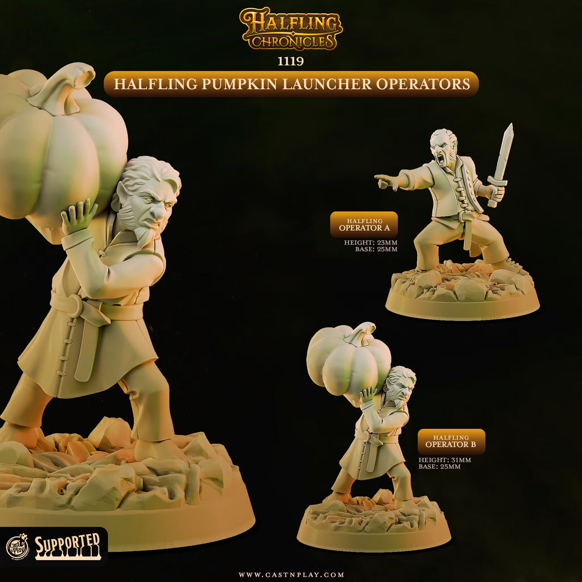 Halfling Pumpkin Launcher Operators