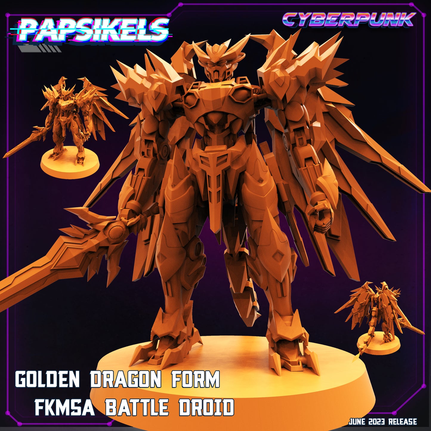 Golden Dragon Upgrade kit for FKMSA Battle Droid Exoja TYP
