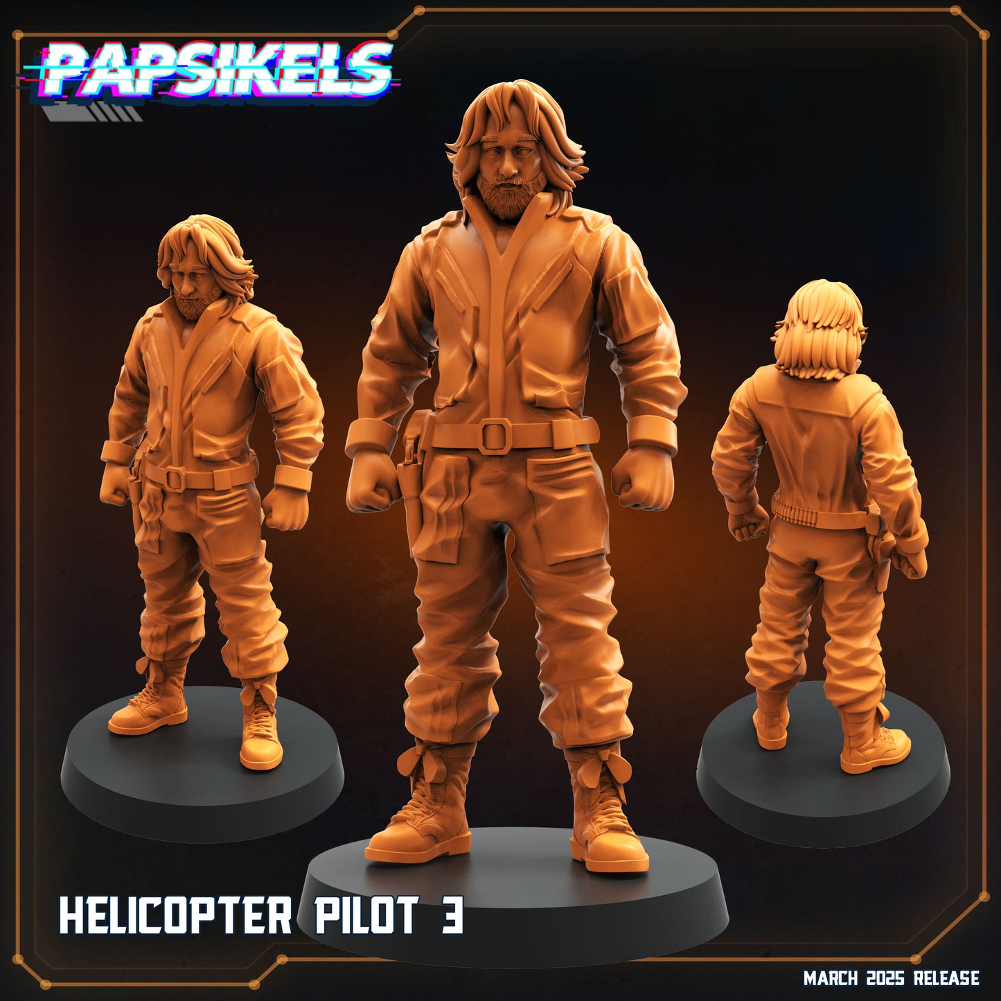 Hubschrauberpilot (3 Modelle)