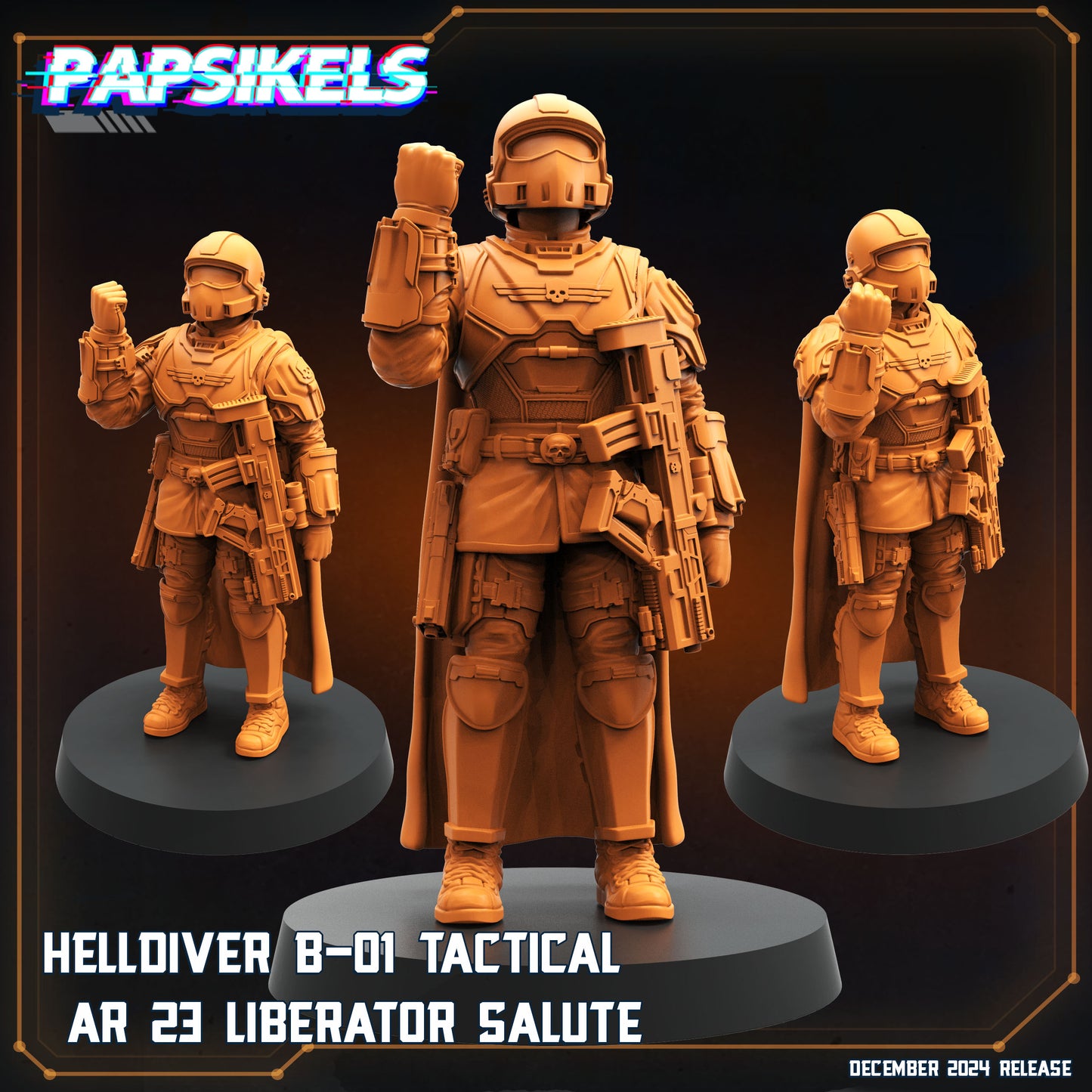 Helldiver B01 Tactical AR 23 Liberator Salute