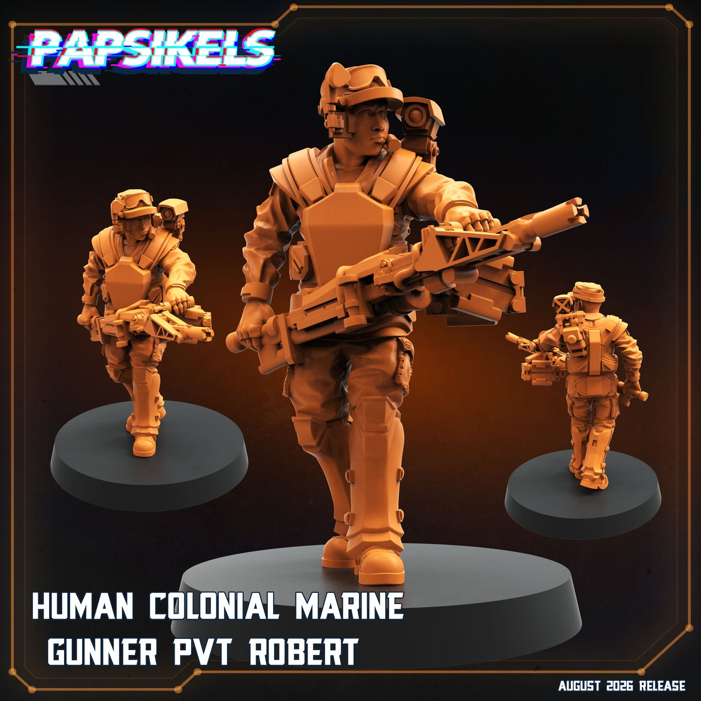 Human Colonial Marine Gunner PVT Robert