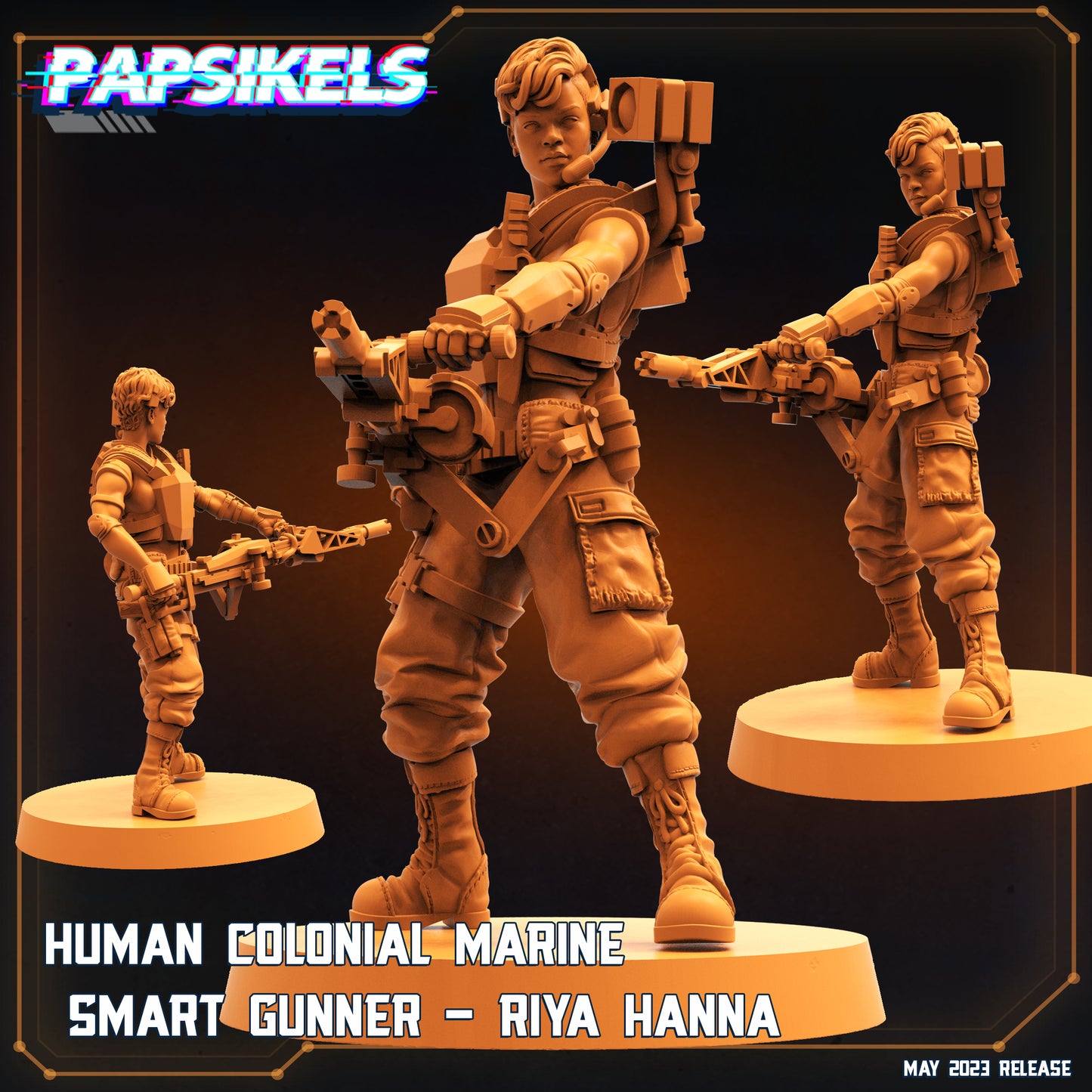 Human Colonial Marine Smart Gunner - Riya Hanna