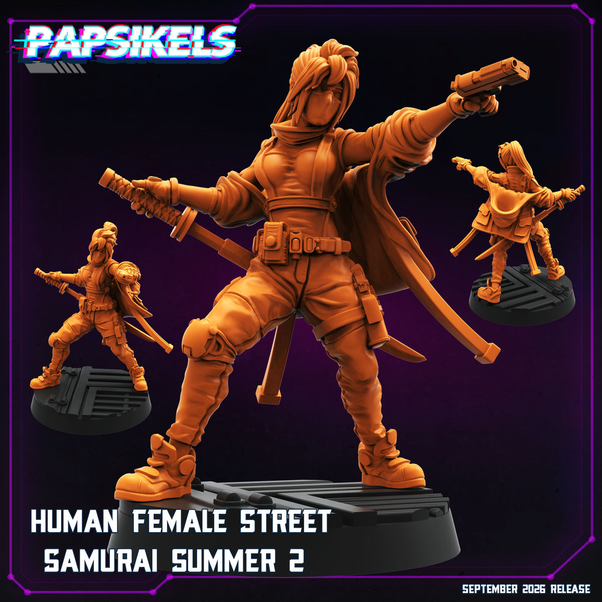 Human Female Street Samurai Summer (2 modelos)