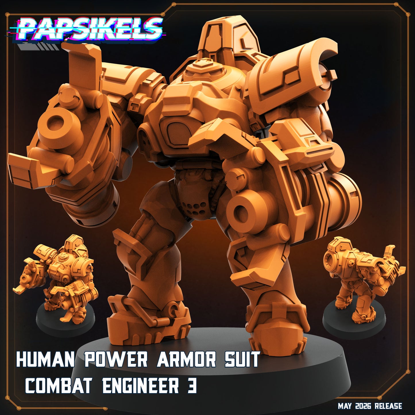 Human Power Suit Combat Engineers ( 3 modelos)