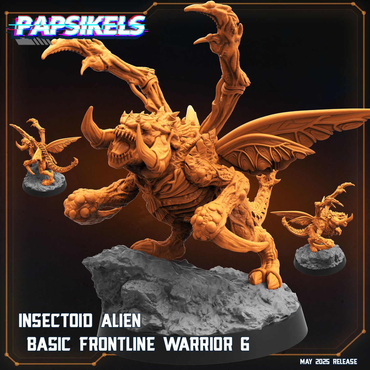 Insectoid Alien Basic Frontline Warrior (3 modelos)