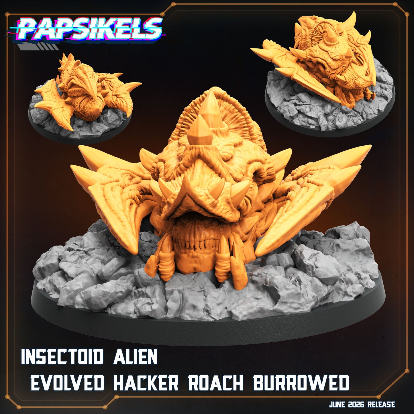 Insectoid Alien Evolved Hacker Roach