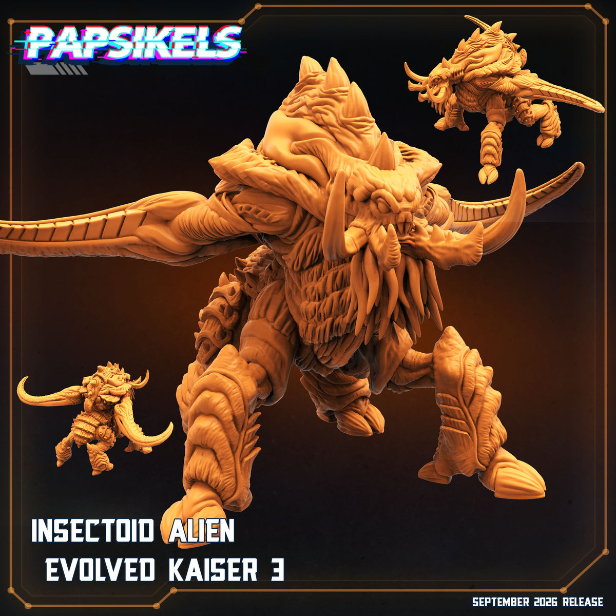 Insectoid Alien Evolved Kaiser (3 models)