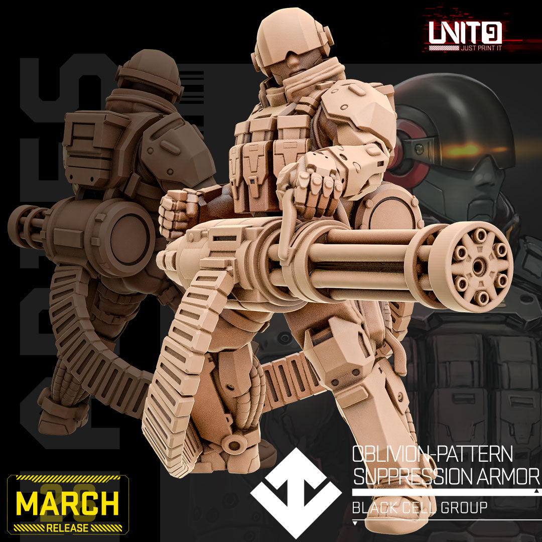 Unterdrückungsrüstung mit Vergessensmuster