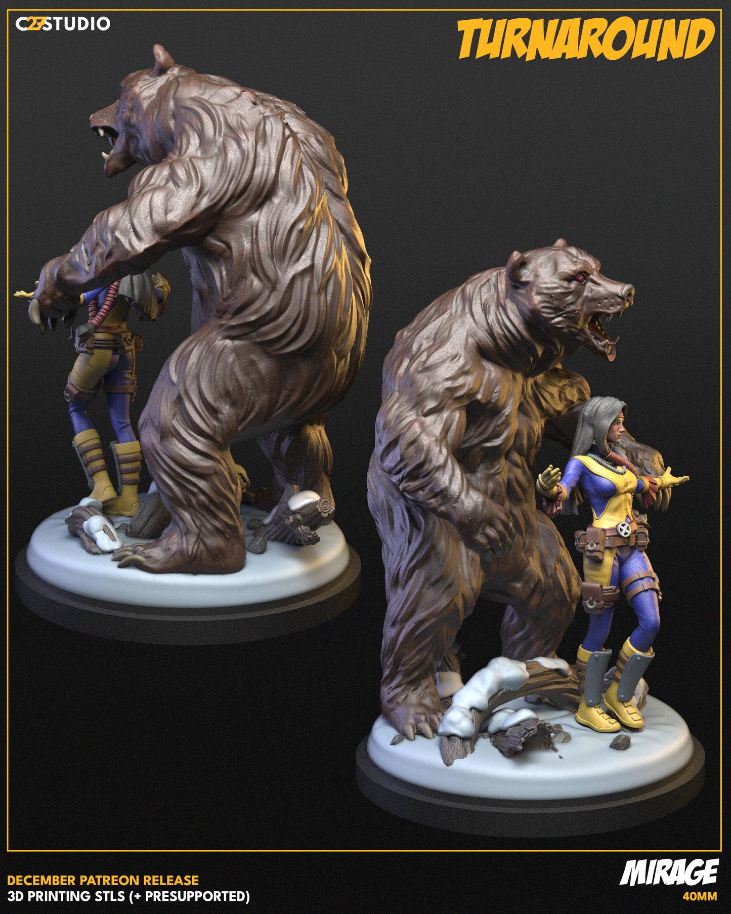 Mirage and Bear FanArt