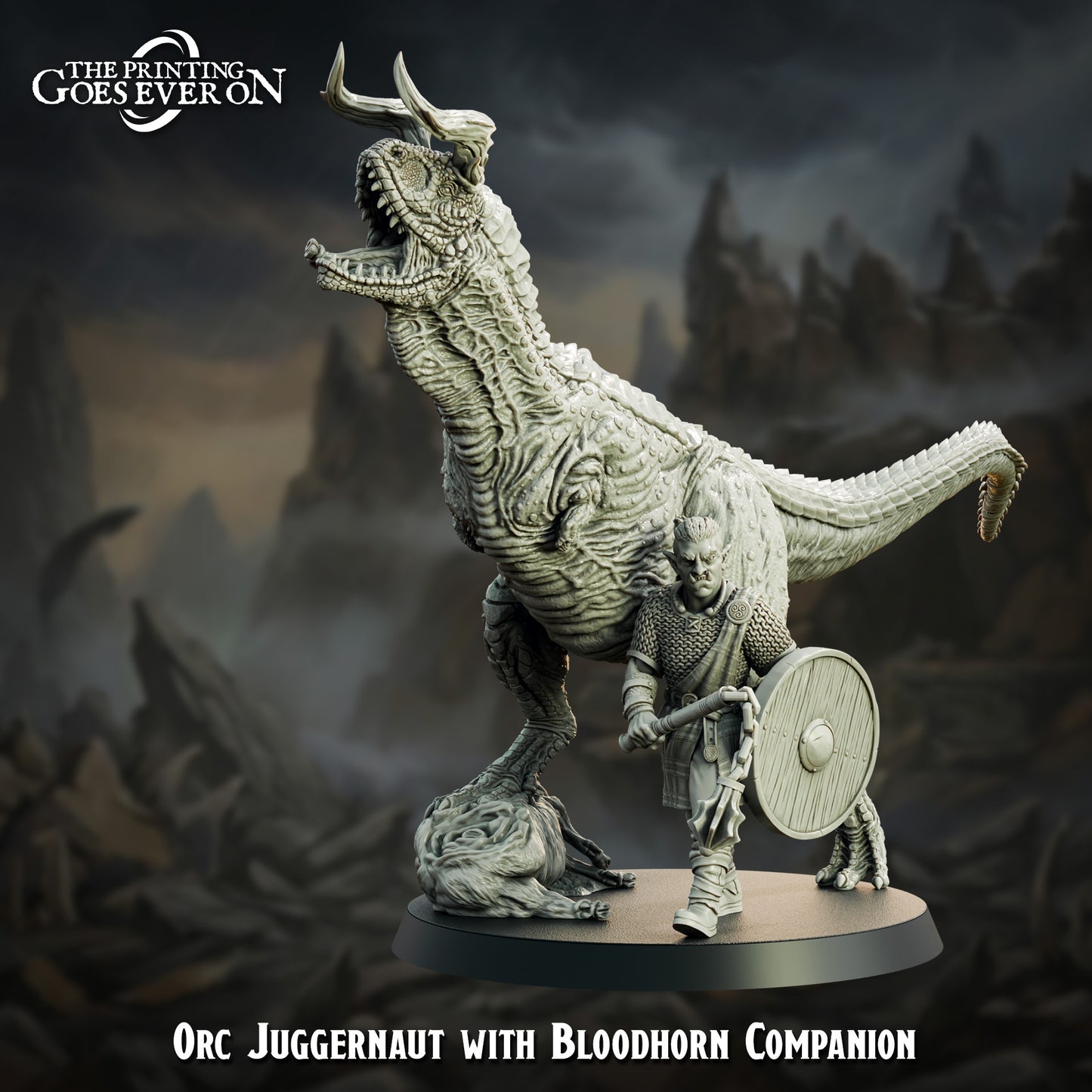 Orc Jaggernaut with Bloodhorn Companion