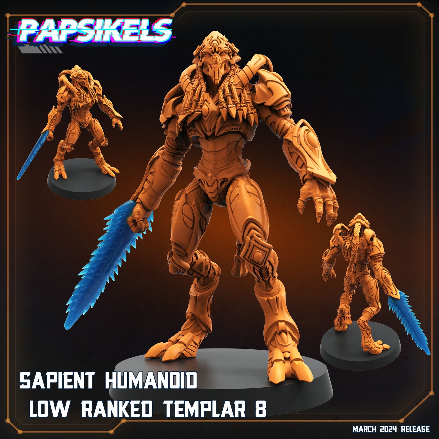 Sapient Humanoid Low Ranked Templar (8 modelos)