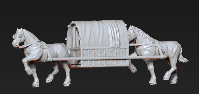 Priest wagon - Medieval Transport