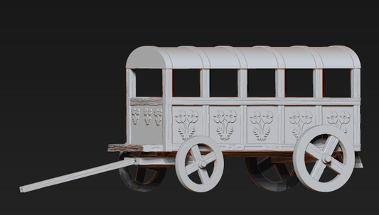 Medieval Lady wagon