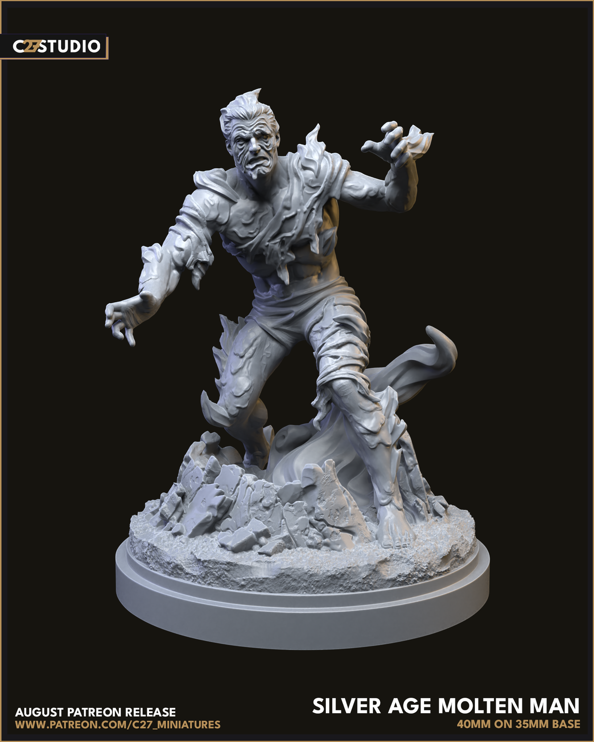 Silver Age Molten Man FanArt