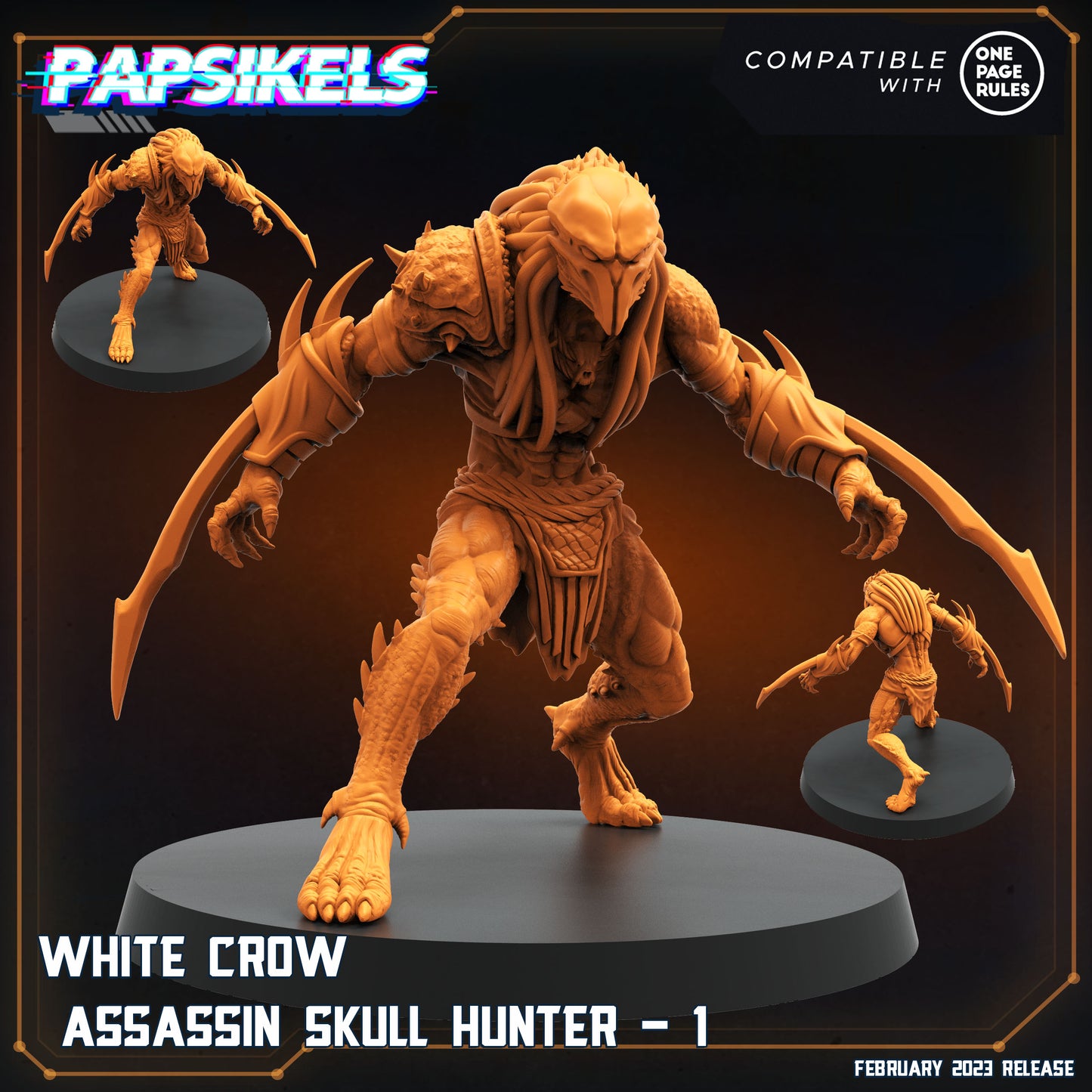 White Crow Assassin Skull Hunter