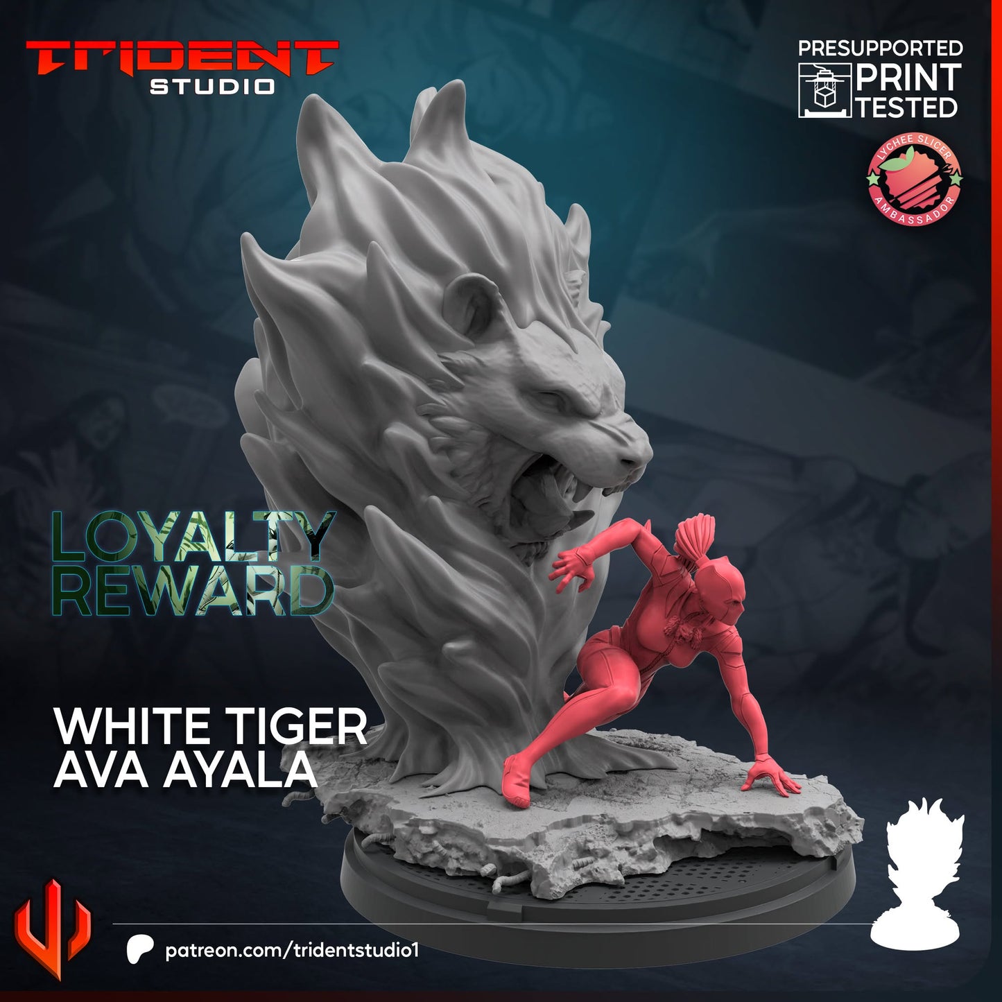 Weißer Tiger Ava Ayala FanArt