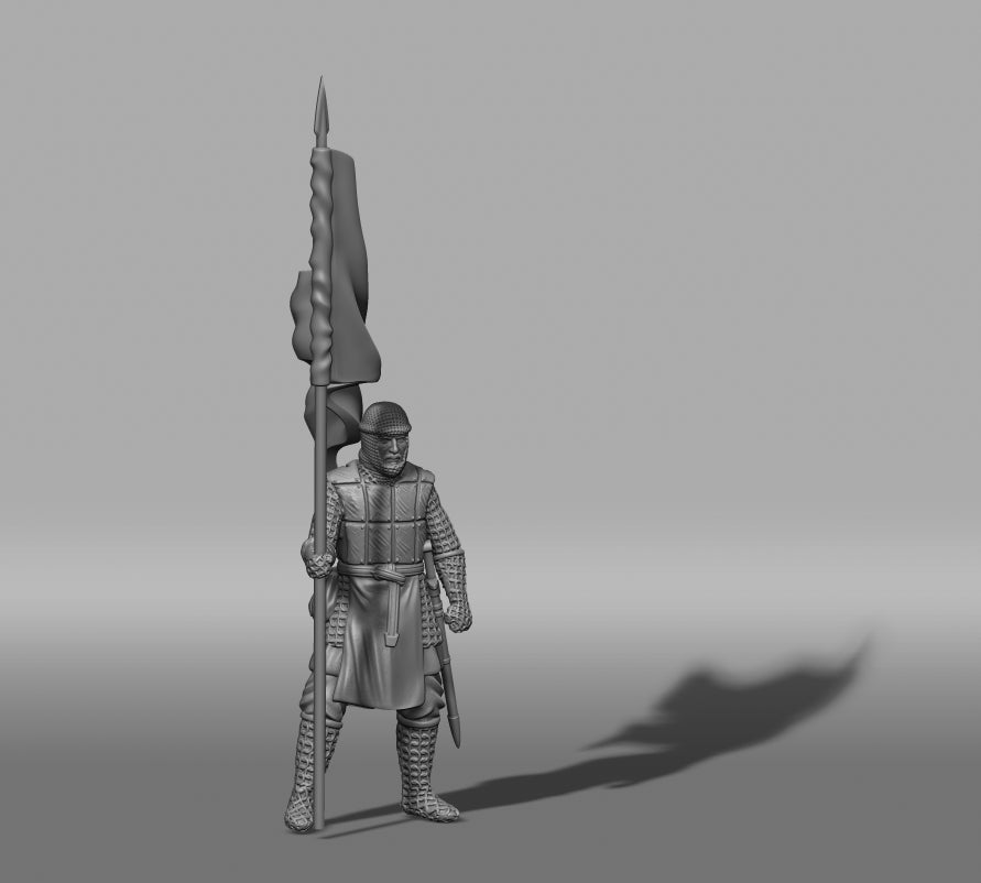 Second Infantry with banner