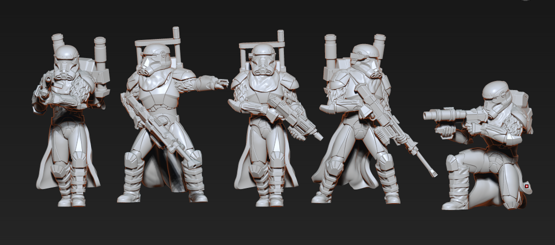 Kitbashed winter commando