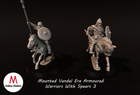 Mounted Vendel Era Armoured Warriors With Spears 3