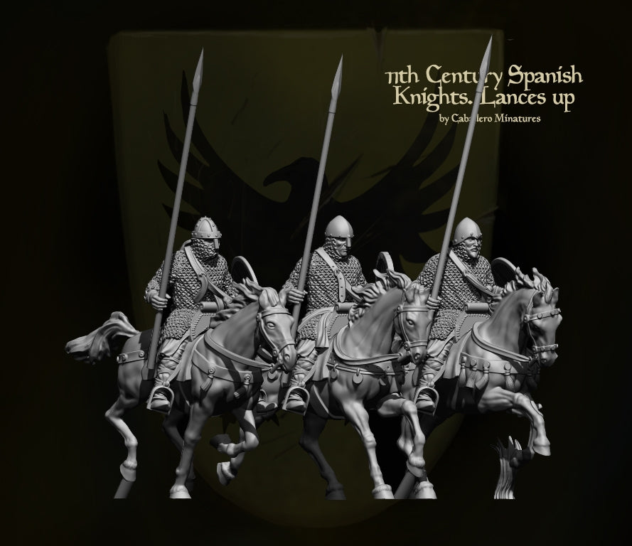 11th Century Spanish Knights lances up
