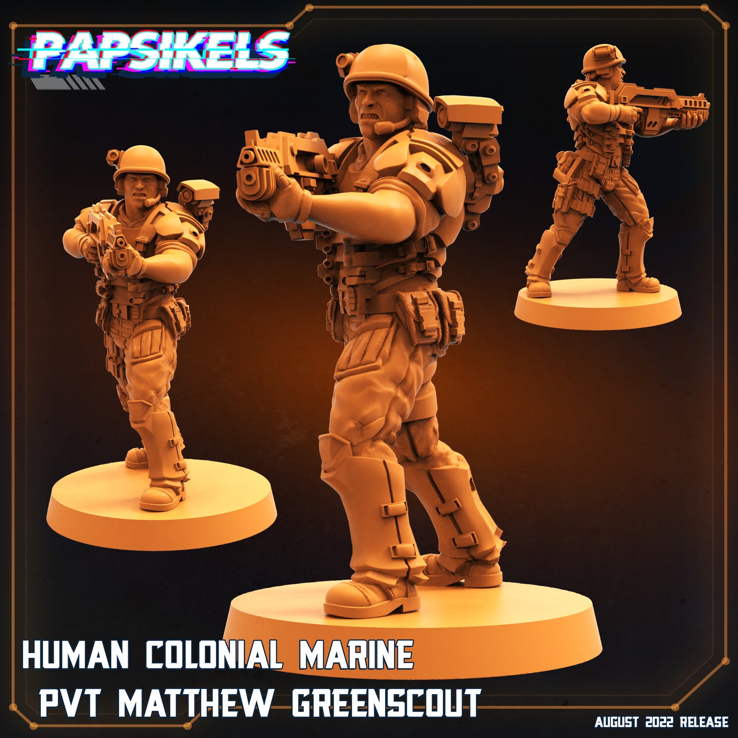 Human Colonial Marine (3 modelos, Agosto 2022)