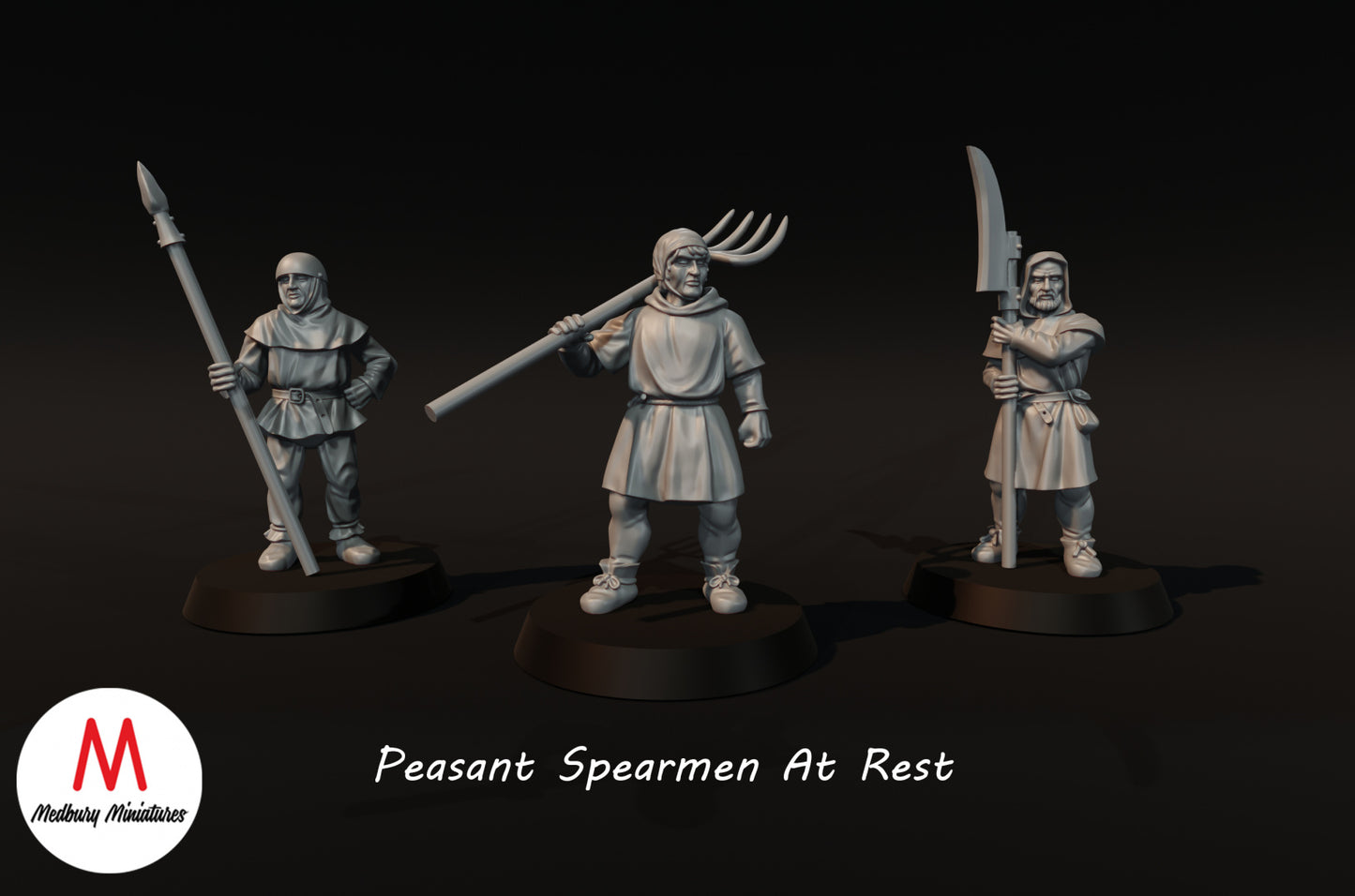 Peasant Spearmen At Rest