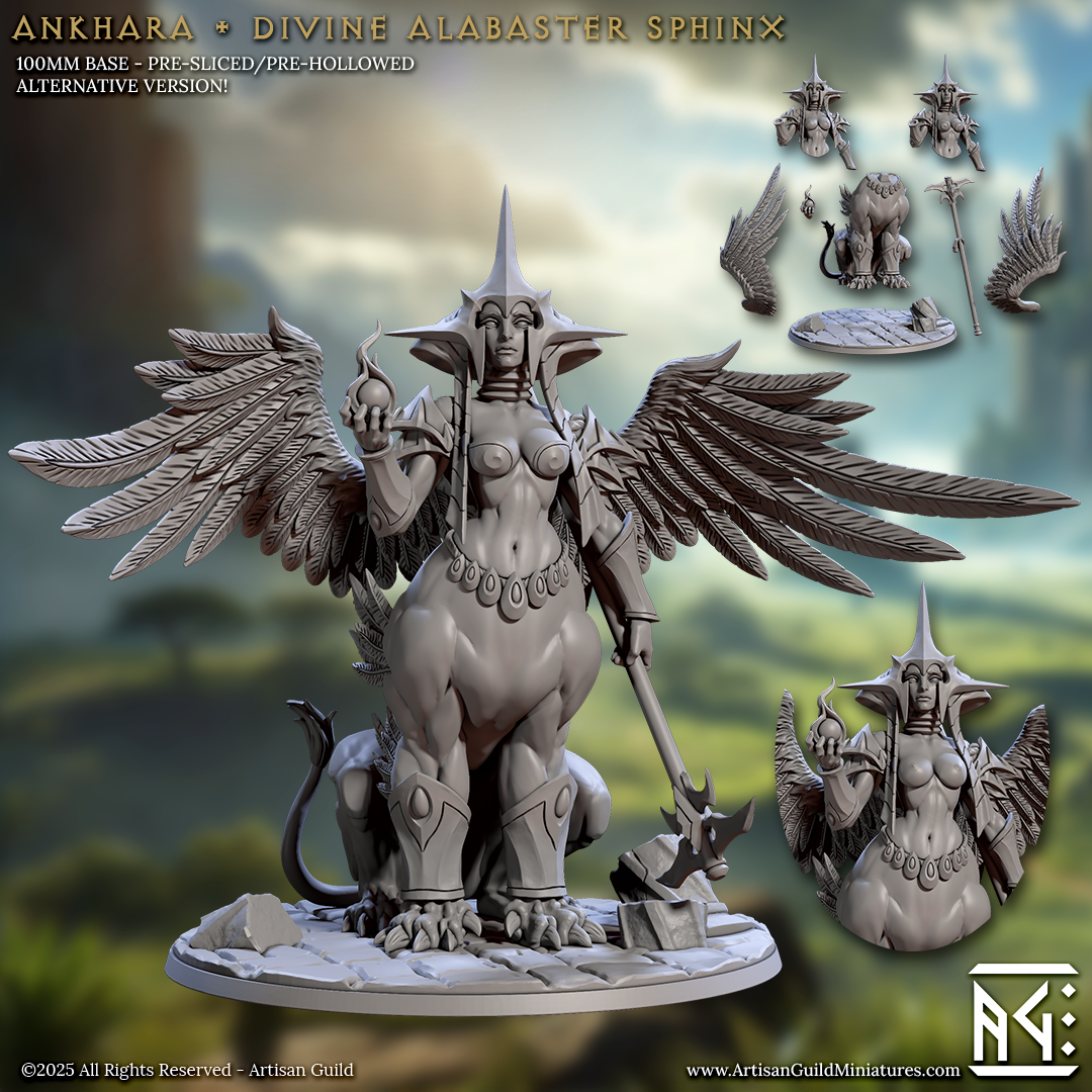 Ankhara, Divine Alabaster Sphinx