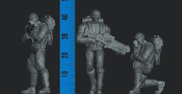 Hydra Troopers FanArt (3 modelos)