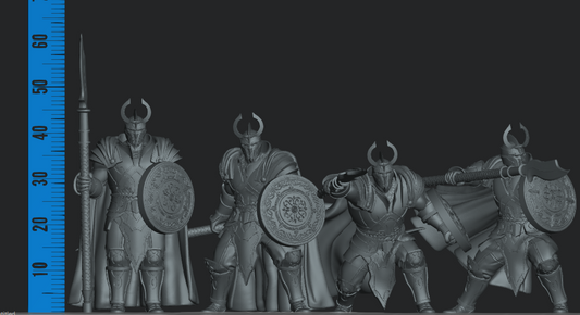 Asgardian Spear Knight (4 modelos)