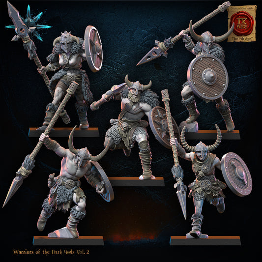 Barbarian regiment with spears-axes