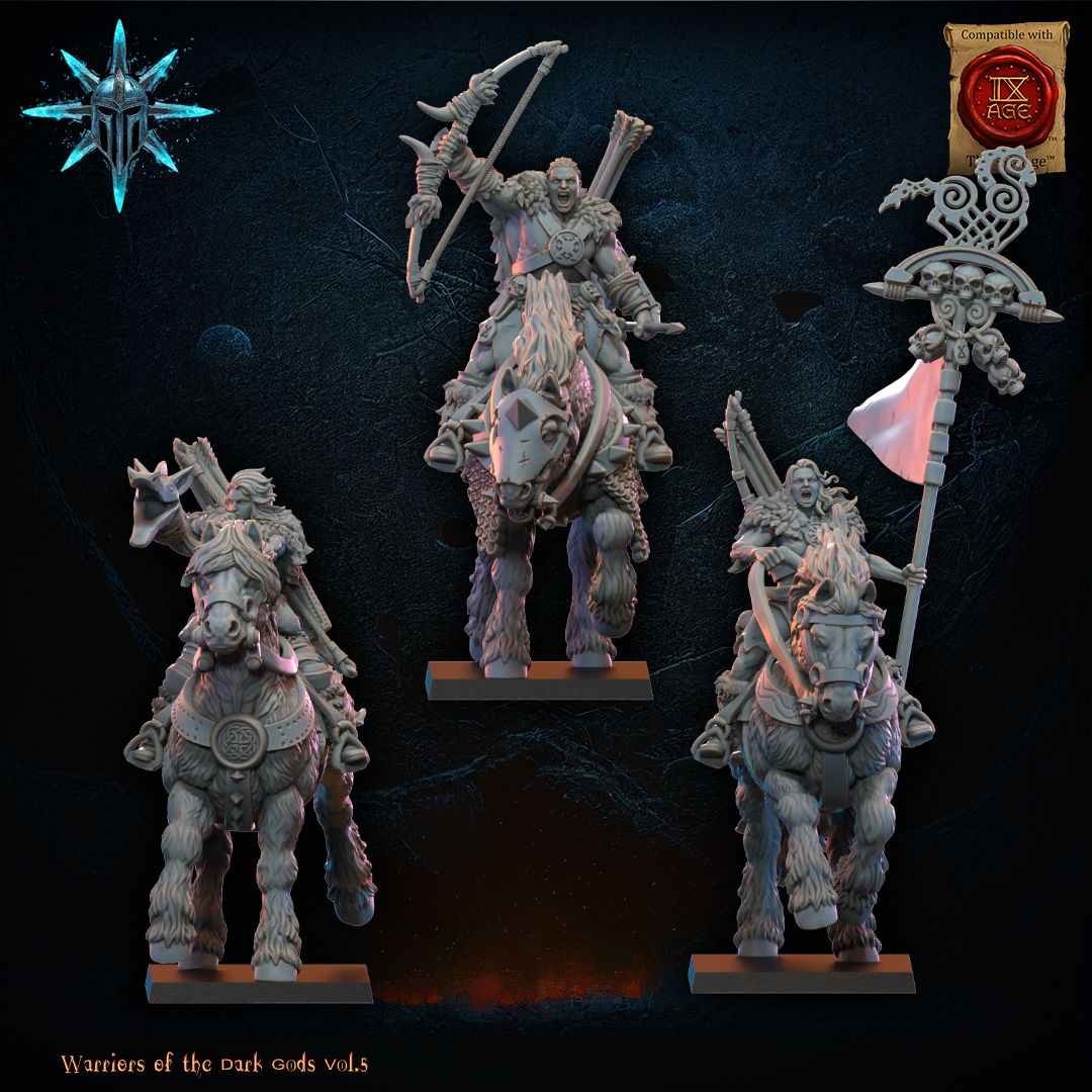 CG Barbarian Horsemen with Bows