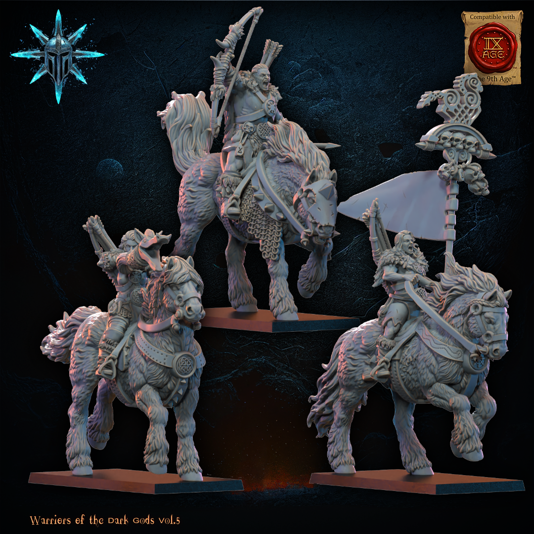 CG Barbarian Horsemen with Bows