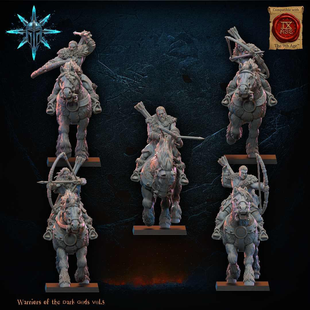 Barbarian Horsemen with Bows