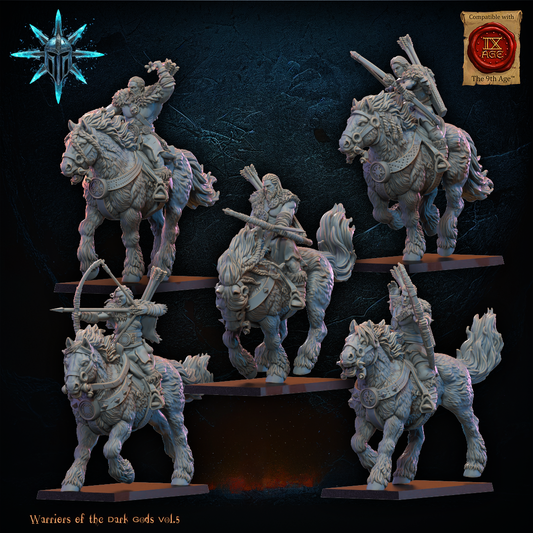 Barbarian Horsemen with Bows