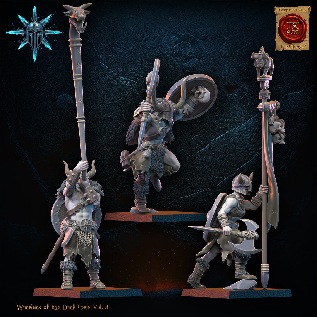 Barbarian regiment with spears-axes CG