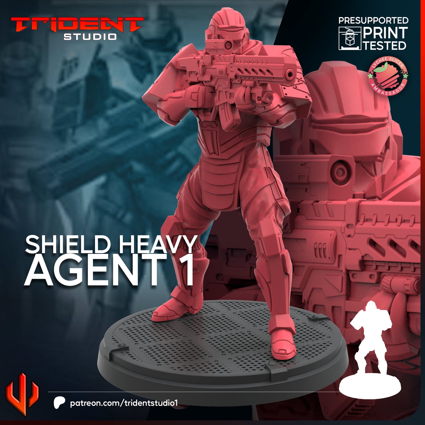 Shield Heavy Agents FanArt (3 Modelos)