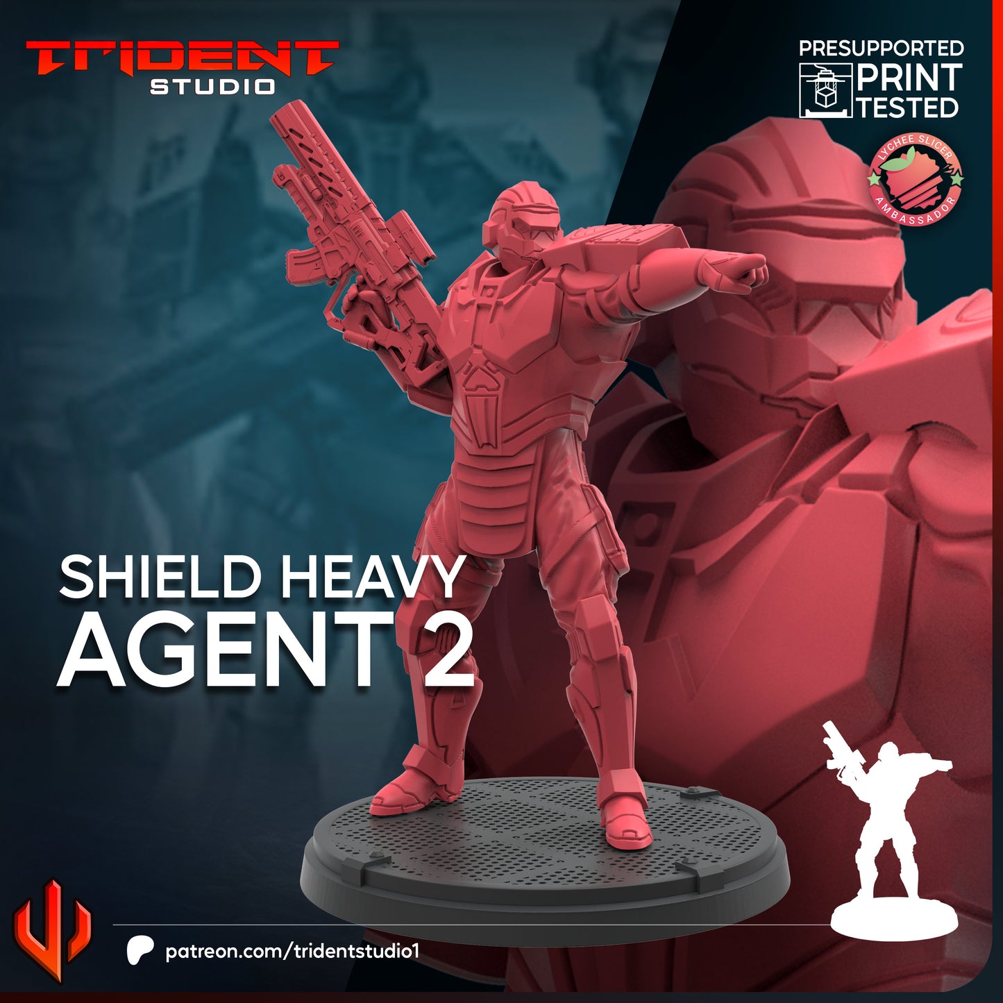 Shield Heavy Agents FanArt (3 Modelos)
