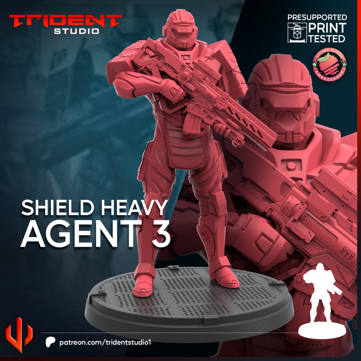 Shield Heavy Agents FanArt (3 Modelos)
