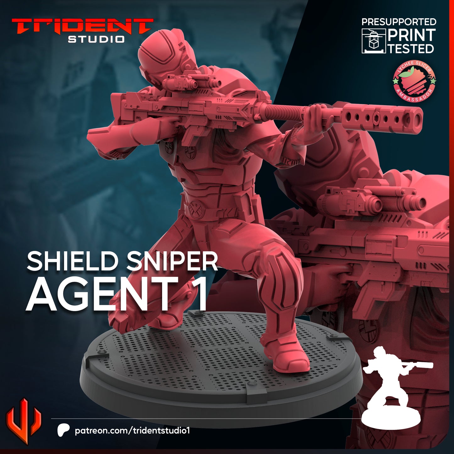 Shield Sniper Agents FanArt (3 modelos)