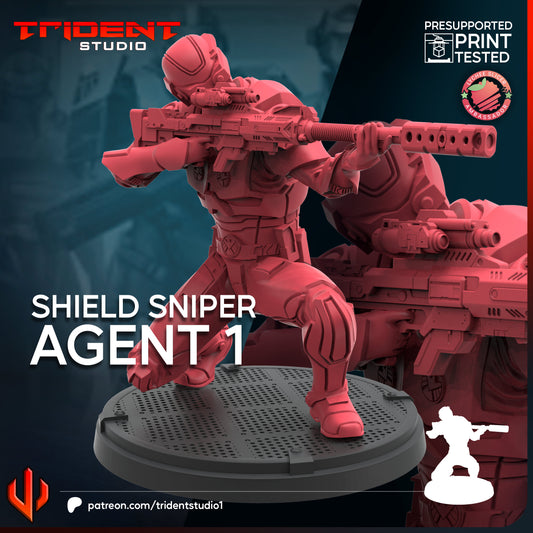Shield Sniper Agents FanArt (3 modelos)