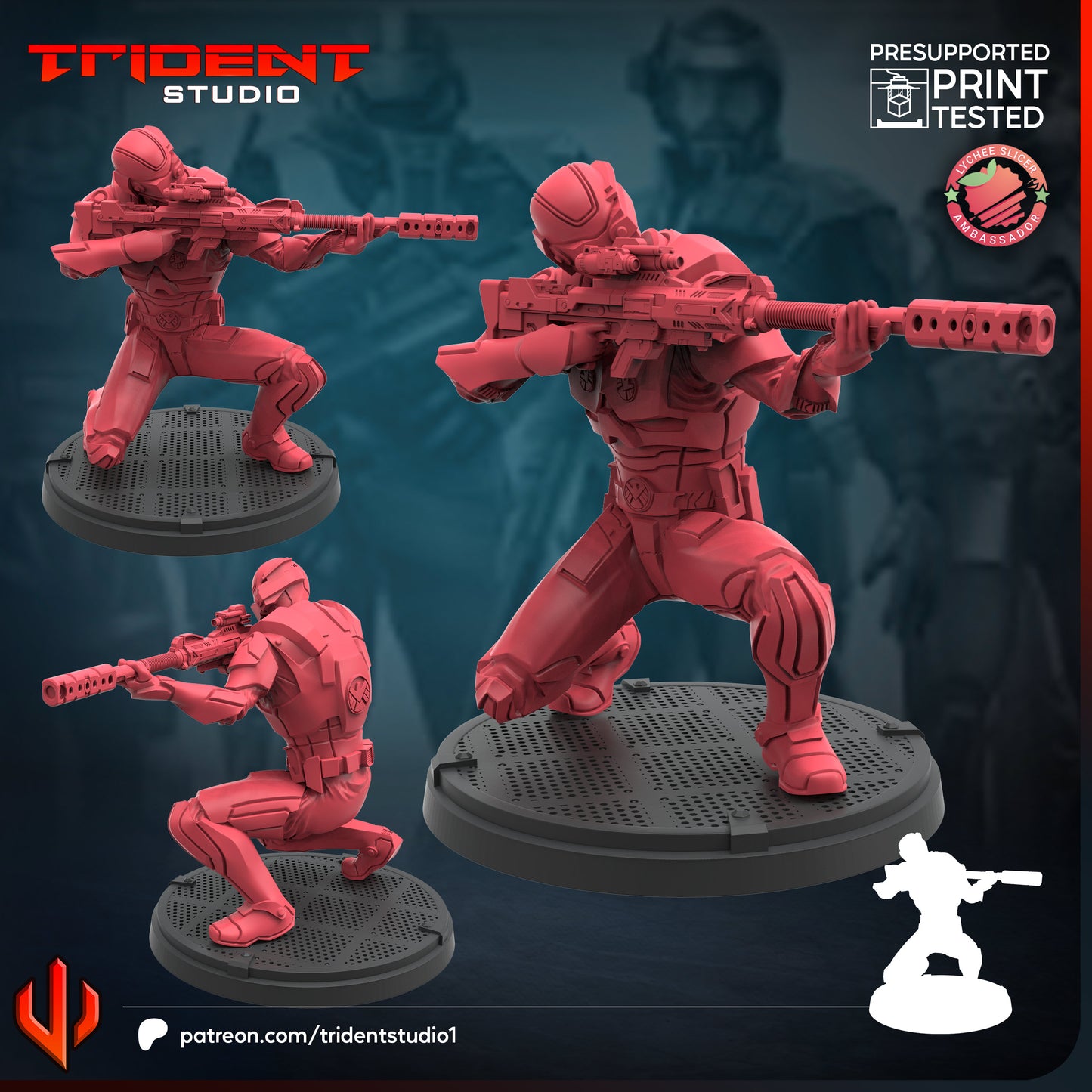 Shield Sniper Agents FanArt (3 modelos)