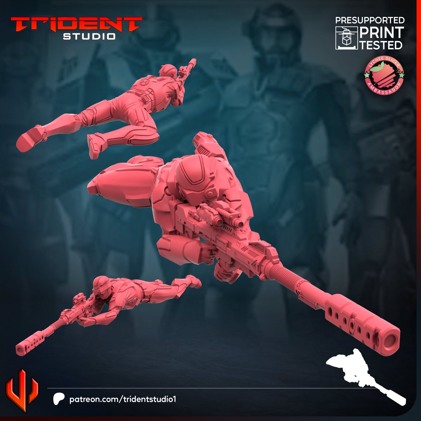 Shield Sniper Agents FanArt (3 modelos)