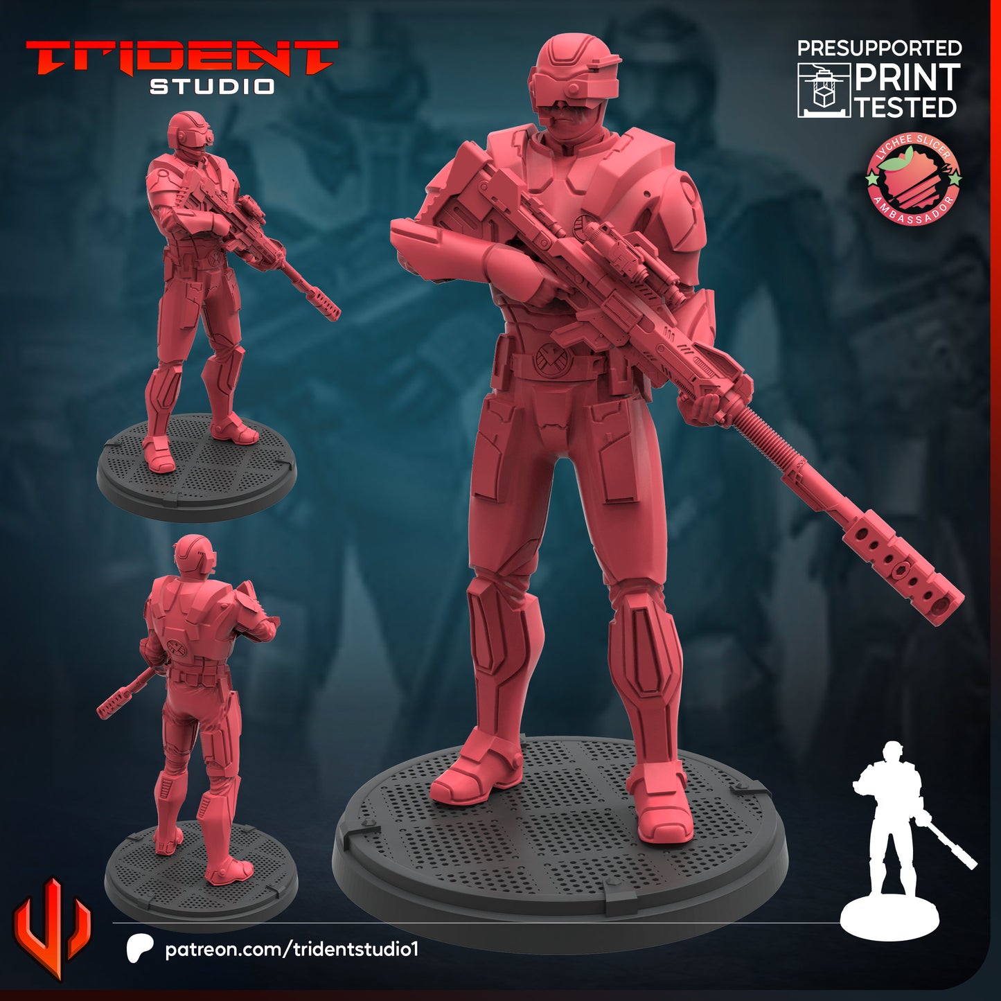 Shield Sniper Agents FanArt (3 modelos)