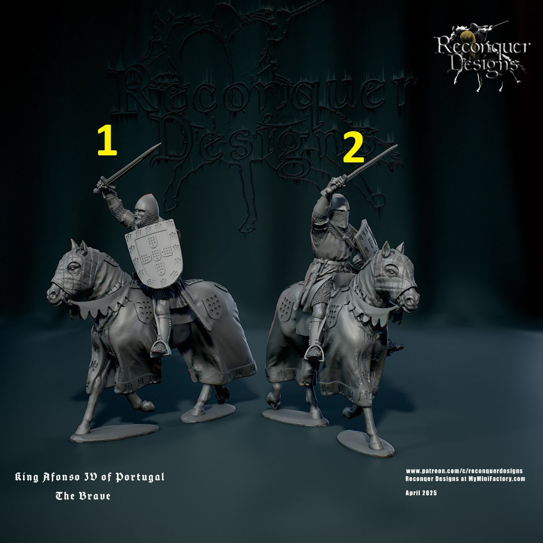 König Afonso IV. von Portugal. Der Tapfere