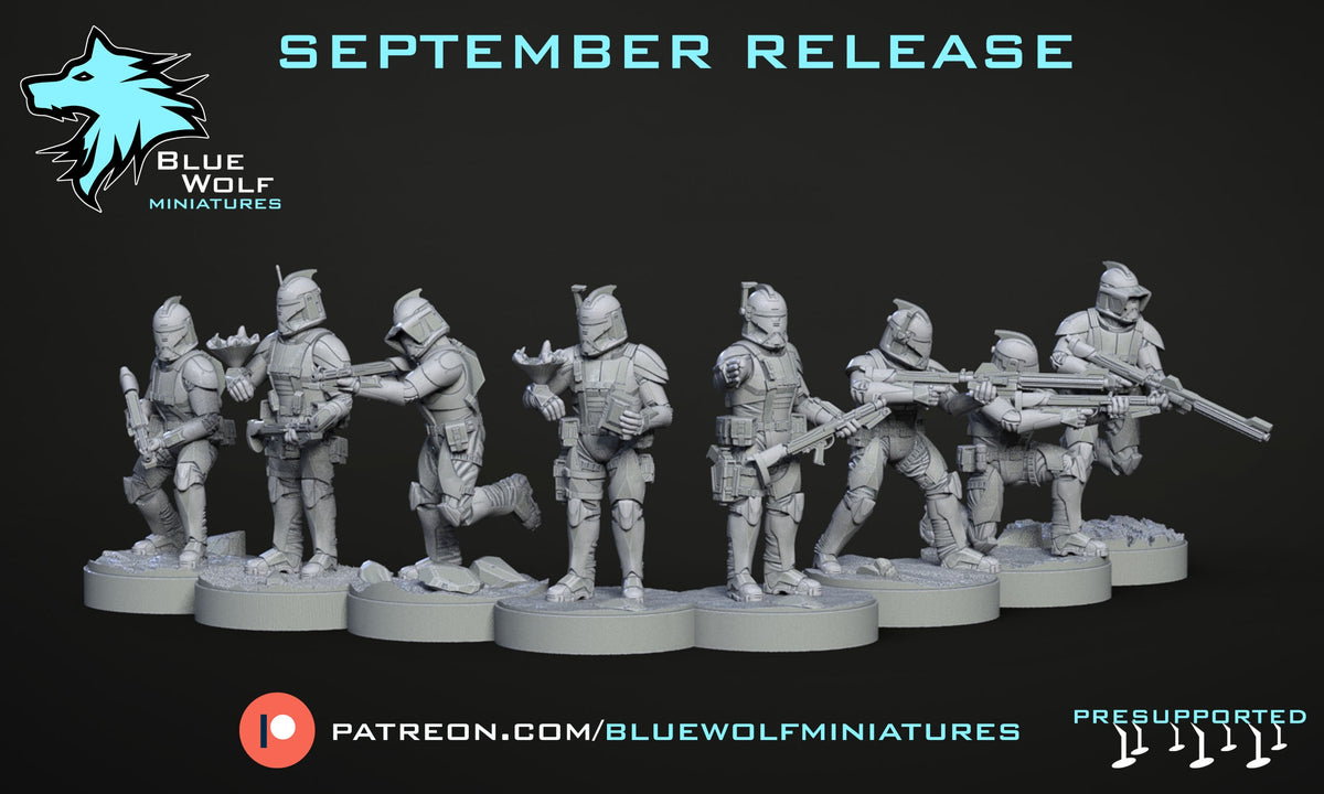 Kitbashed Farmbots V2 Clones Kitbashed squad – 🏅 EboraMiniatures