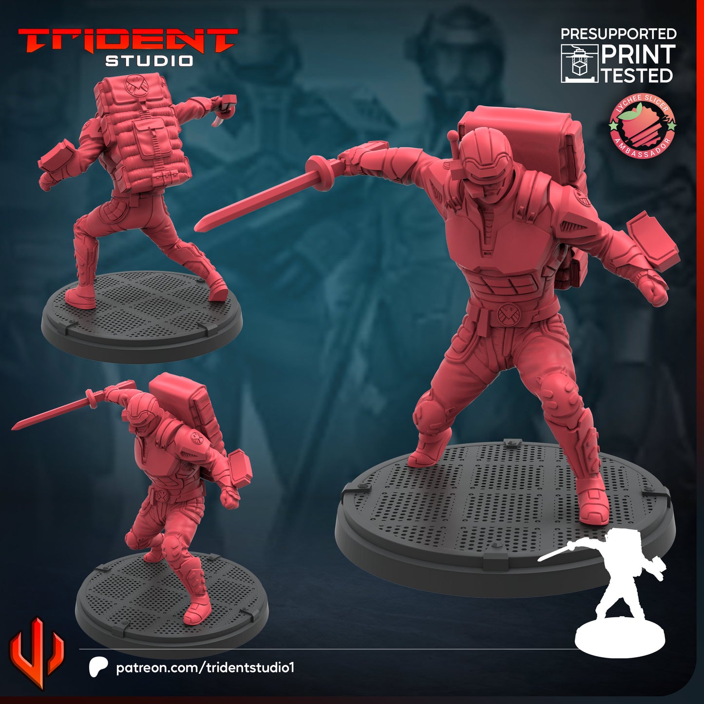 Shield Support Agents FanArt (3 modelos)