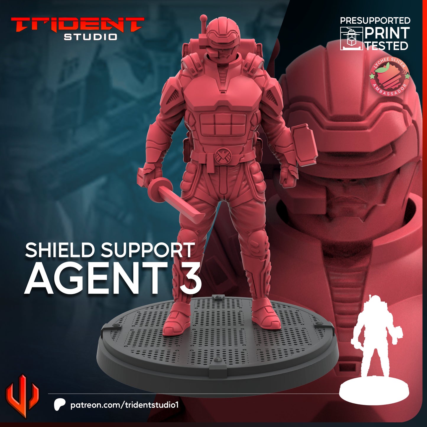 Shield Support Agents FanArt (3 modelos)
